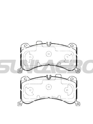 Brake Pad Set 4KE 698 151 E for AUDI